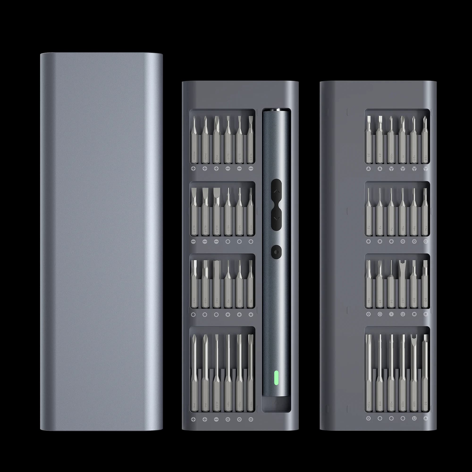 Destornillador eléctrico, juegos de precisión, Kit de herramientas eléctricas 62 en 1, Mini puntas magnéticas pequeñas inalámbricas recargables para móvil Xiaomi