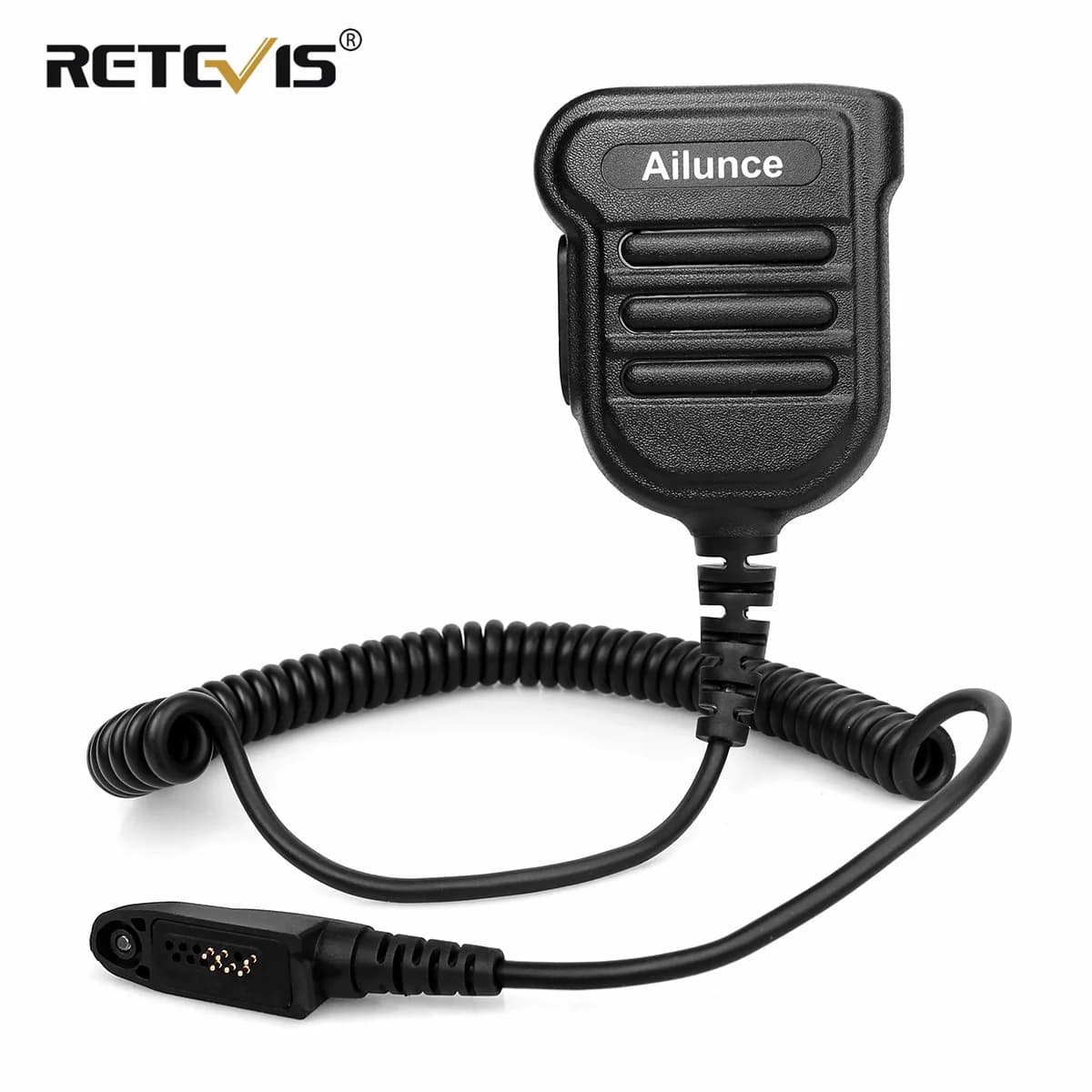 Altavoz de Radio Retevis H103ML IP55, Micrófono Mejorado, Conector para Auriculares de 3.5mm para Ailunce HD1//HD2/HA1UV/HA1G/NR630/RT29/RT647