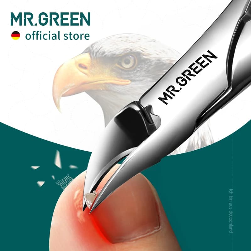 MR.GREEN cortaúñas, cortadores de uñas de los pies, herramientas de manicura y pedicura, paroniquia encarnada, juegos de herramientas de corrección profesionales