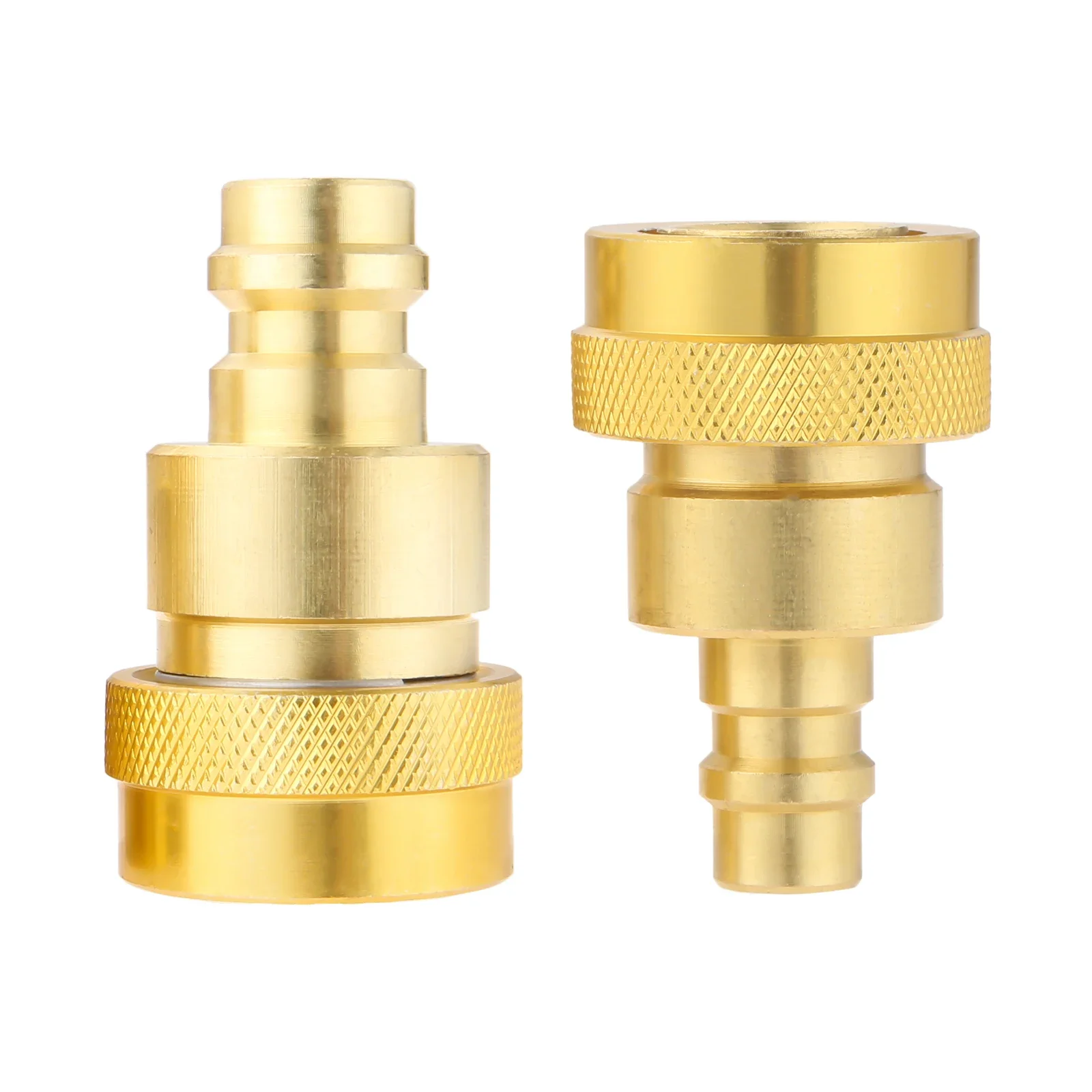 Kit de conversión A/C R134a A R1234yf, adaptador rápido, conector ajustable de alto y bajo voltaje, sistema de refrigerante de aire acondicionado, 2 piezas