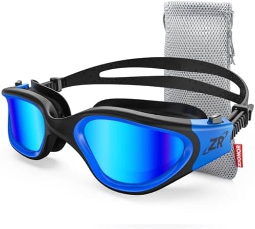ZIONOR G1 - Gafas de natación polarizadas para unisex y adulto y mujer, anti niebla, 100% anti UV gafas de buceo