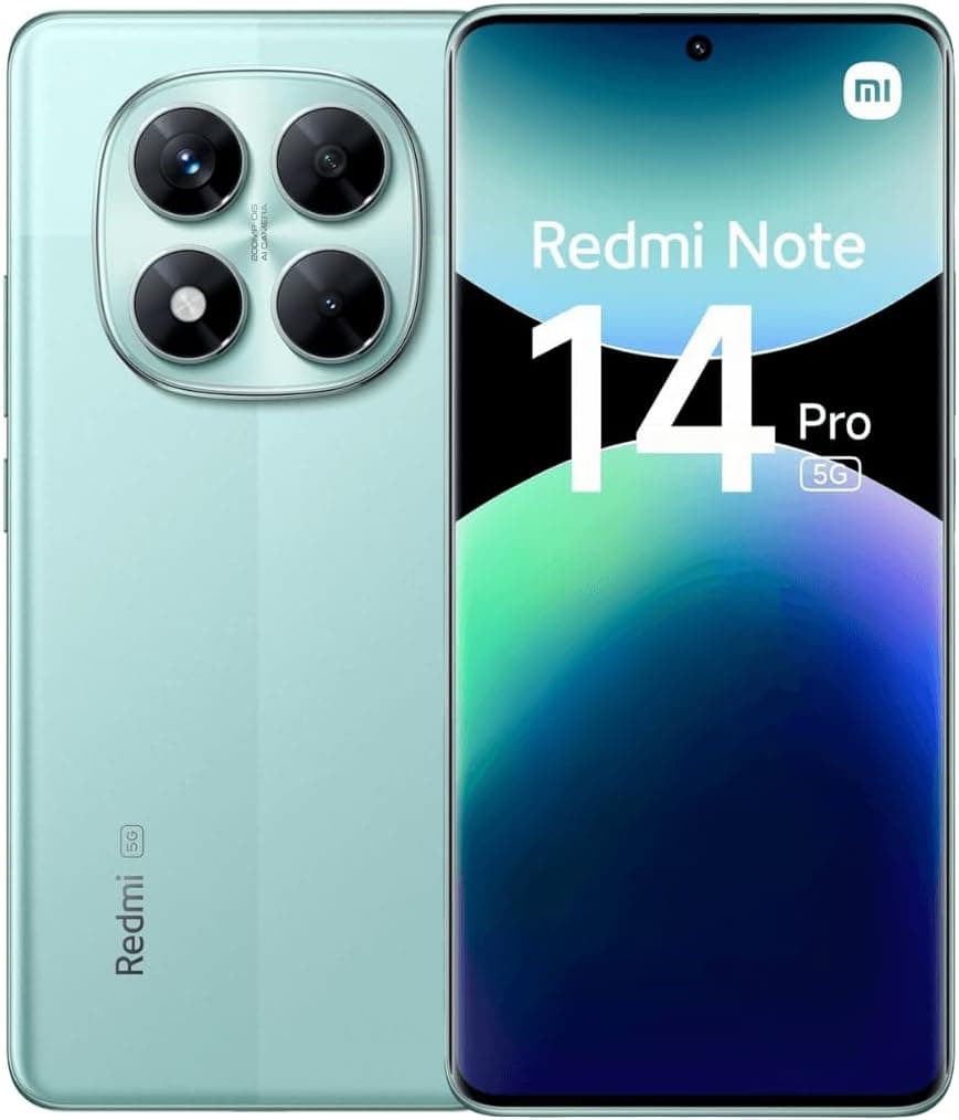 Xiaomi Redmi Note 14 Pro 5G 8GB+256GB — Cámara 200MP, AMOLED 1,5K 120Hz